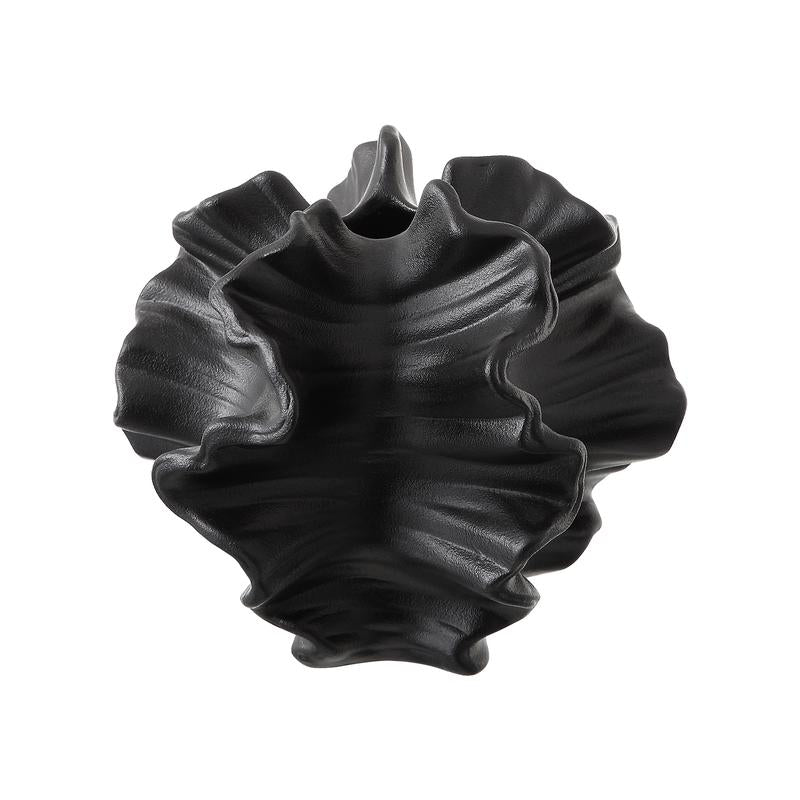 Comfycici Ceramic Vases, Black, White Simple Modern Coral Vases, Unique Vases for Living Room, Home Decoration Gift Nature Ornaments Decorative Vase